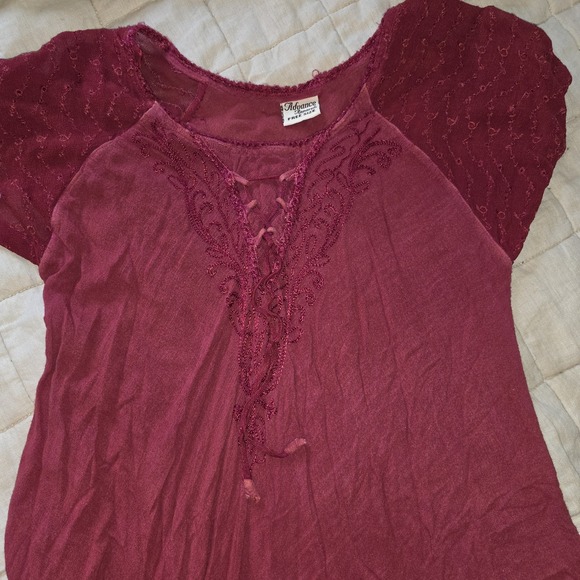 Advance Apparels Dresses & Skirts - Advance Apparels dress Boho‎ Fairy core Free Size Red %100 Cotton Womens